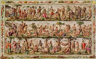 The Principal Peoples of the Americas, ca. 1798-99 (farvegravering)